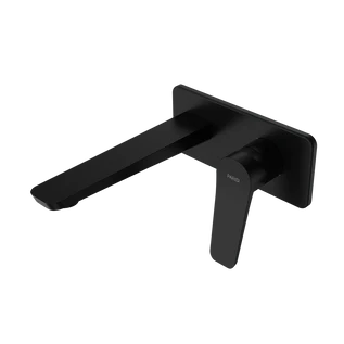 Parisi Float Wall Mixer with 180mm Spout on Plate - Matte Black
