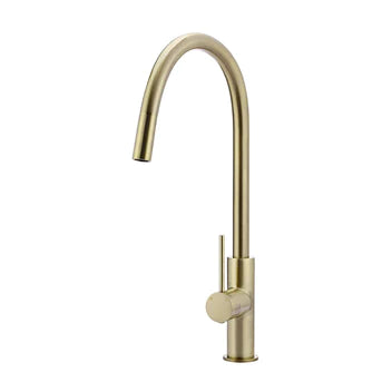 Meir Round Piccola Pull Out Kitchen Mixer Tap Tiger Bronze Gold
