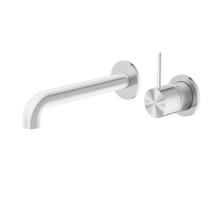 Nero Mecca Wall Basin Mixer Handle Up (Seperate Back Plate)