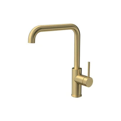 Parisi Envy Kitchen Mixer with Square Spout Brushed Brass