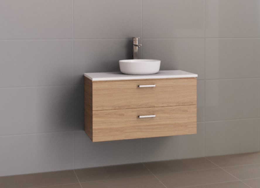 Timberline Nevada Plus Wall Hung Vanity with SilkSurface & Above Counter Basin