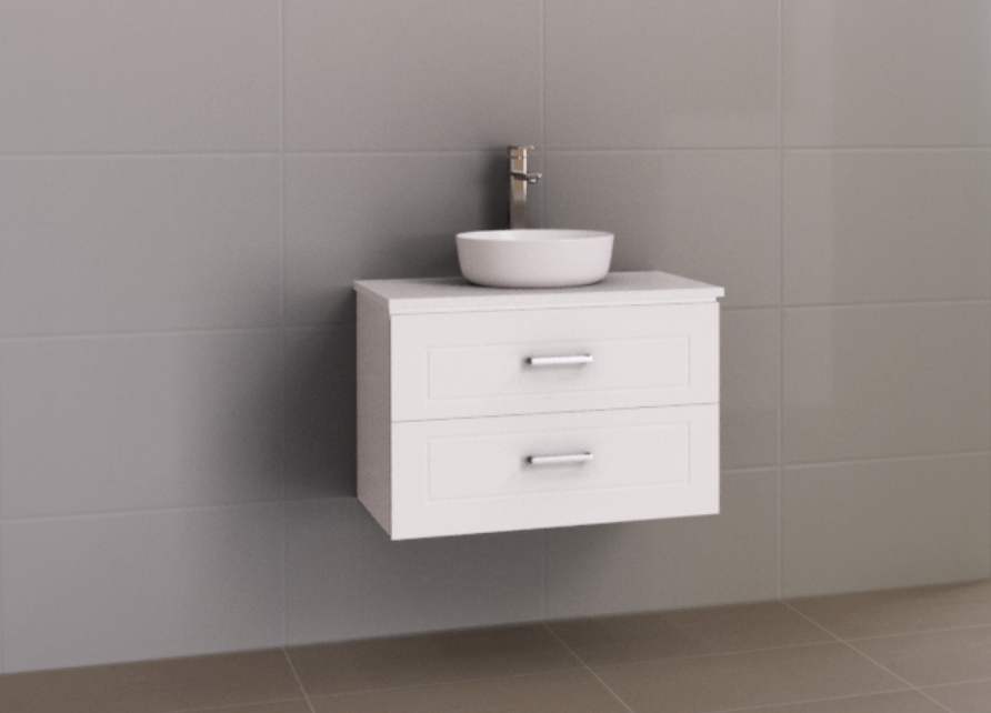 Timberline Nevada Plus Classic Wall Hung Vanity with SilkSurface & Above Counter Basin