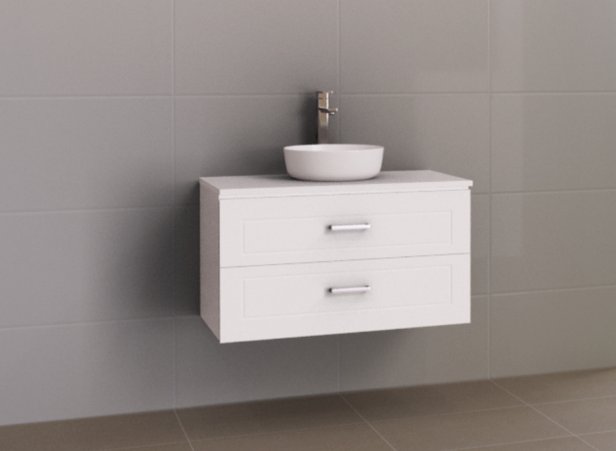 Timberline Nevada Plus Classic Wall Hung Vanity with SilkSurface & Above Counter Basin