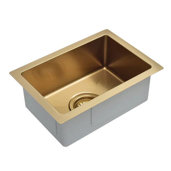 Meir Kitchen Mini Sink Single Bowl 272mm x 382mm - Brushed Bronze Gold