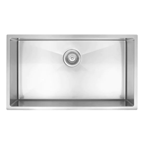 Meir Single Large Bowl Kitchen Sink 760mm - Brushed Nickel