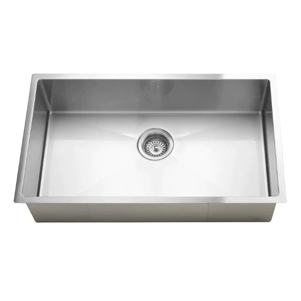 Meir Single Large Bowl Kitchen Sink 760mm - Brushed Nickel