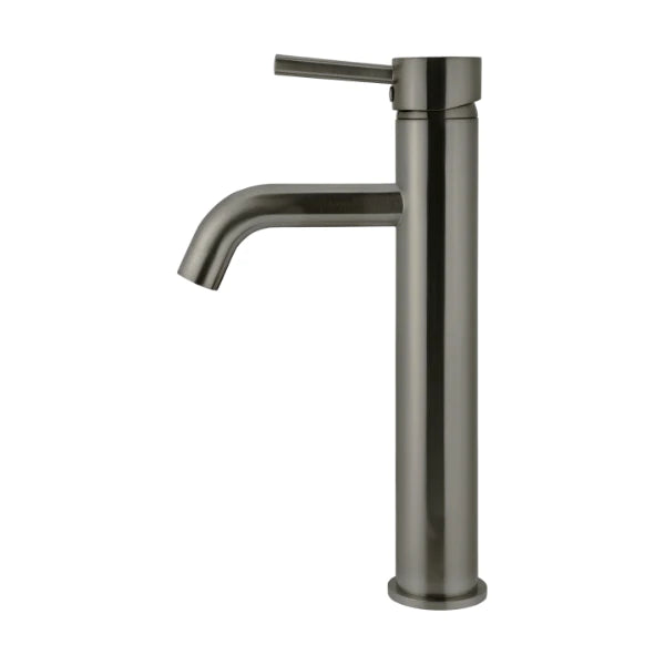 Meir Round Tall Shadow Basin Mixer with Curved Spout